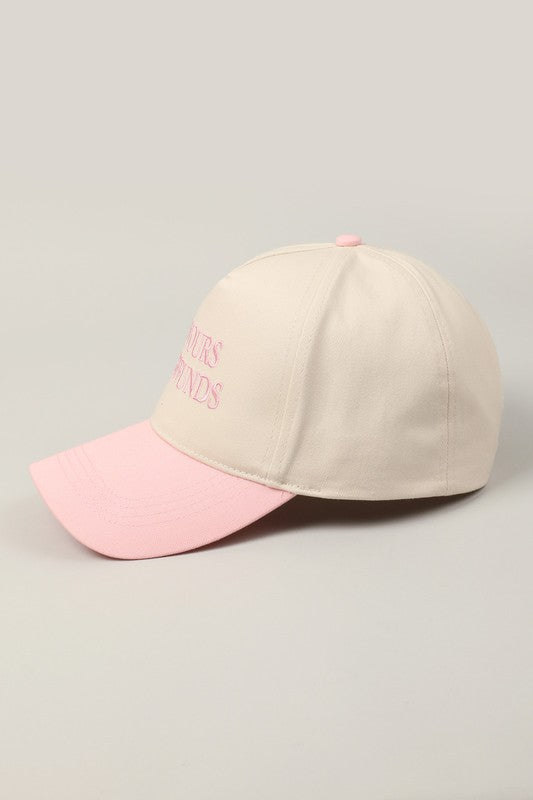 “I’m Yours, No Refunds” Embroidered Two-Tone Cap
