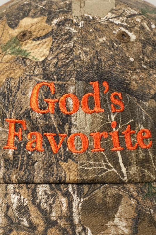 God’s Favorite Realtree Camouflage Baseball Cap