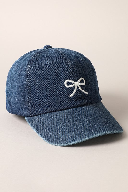 Bugzie’s Bold Bow Denim Cap