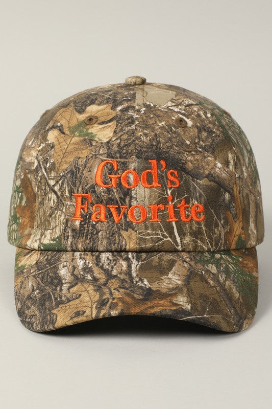 God’s Favorite Realtree Camouflage Baseball Cap